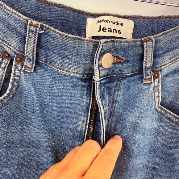 Reformation Jeans Women’s Size 29P Petite High Rise Skinny Darwin Wash - Picture 8 of 11